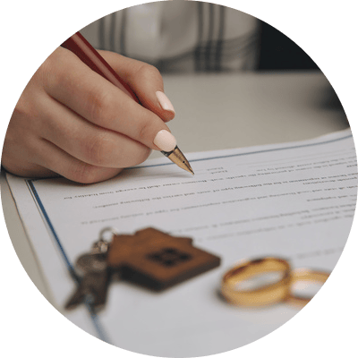 Papiers divorce après estimation parts sociales